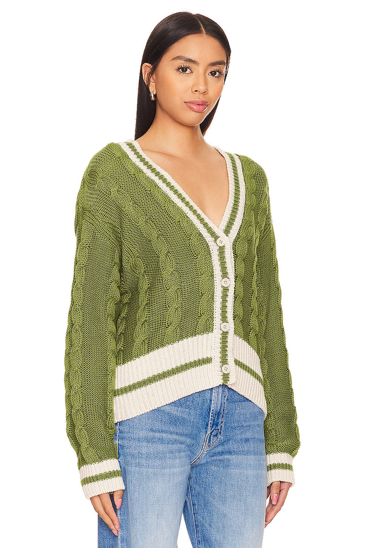 Femme Kabelstrik Korte Cardigan Stilla