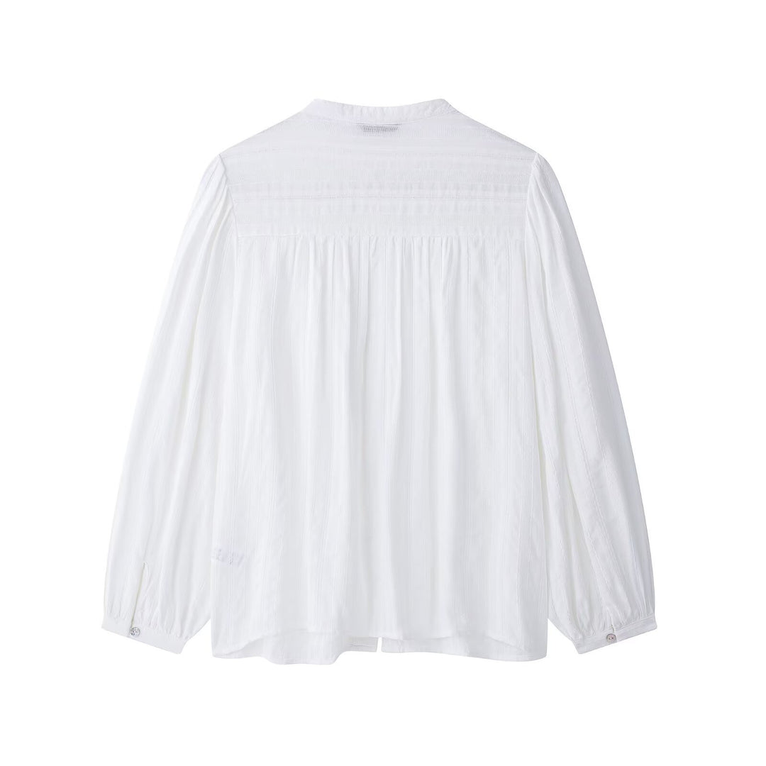 Femme Elegante Knap-Up Bluse Stilla
