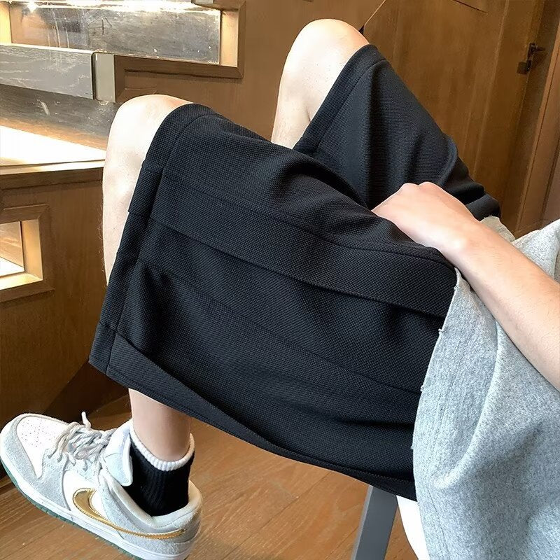 Herrer casual plissé-shorts lavet af åndbart materiale Stilla