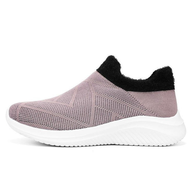 Damer Bequeme Slip-On Strik-Sneakers Stilla
