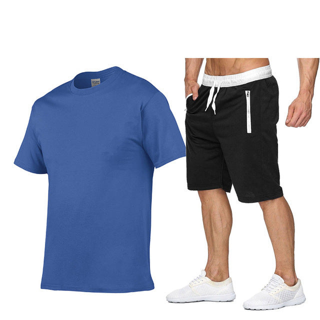 Herre sporty T-shirt og behagelige shorts i en afslappet stil Stilla