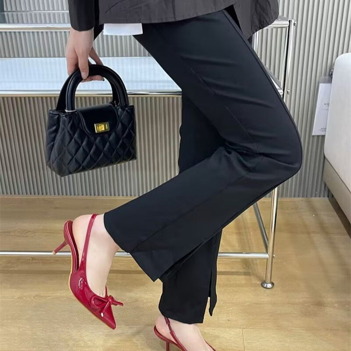 Dame Slingback High-Heels med elegant sløjfe dekoration Stilla