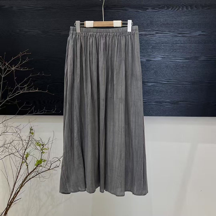 Femme Flowing A-Line Maxi Nederdel Stilla