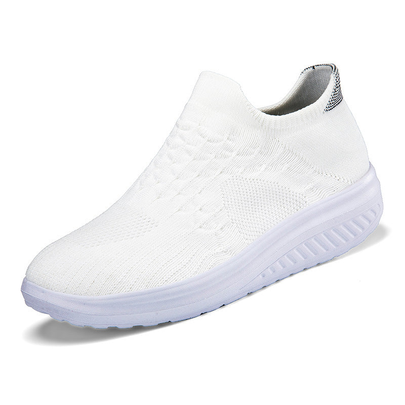 Dame Slip-On Sport Sneakers med åndbart strikdesign Stilla