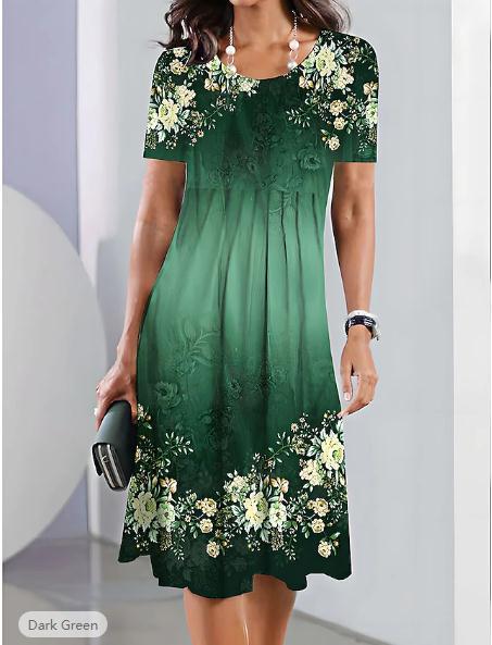 Dame Etuikjole med elegante blomsterdesign Stilla