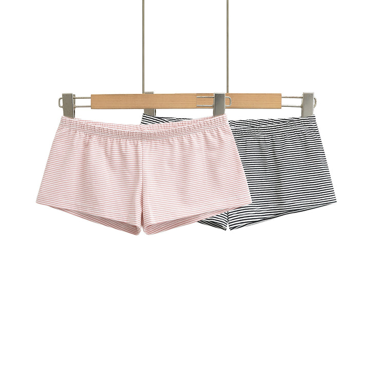 Dame komfortable sportshorts i tidløst stribedesign med elastisk talje Stilla