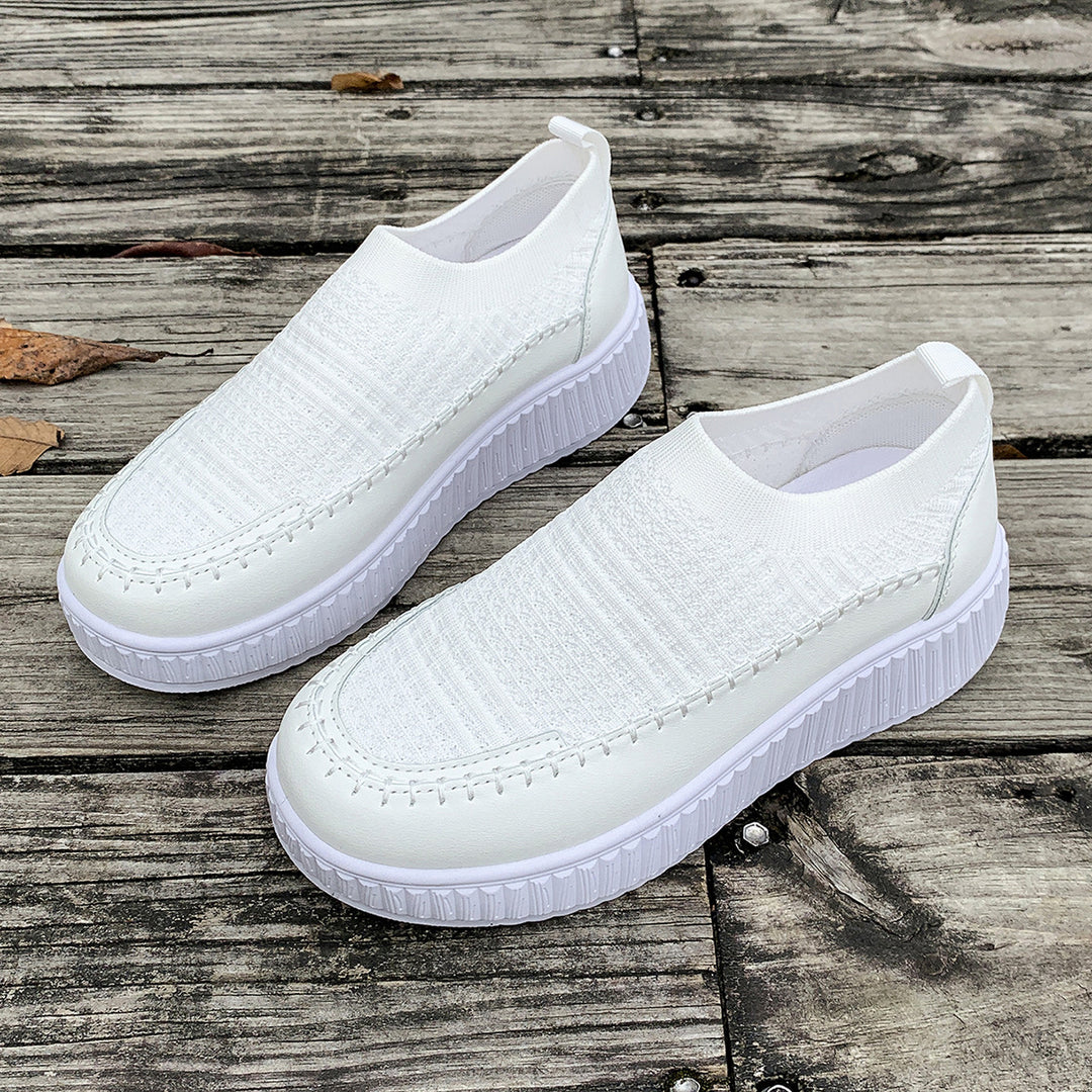 Dame Behagelige Slip-On Sneakers med åndbart strikket overmateriale Stilla