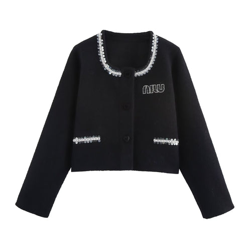 Femme Charmant Tekstureret Strik Cardigan Stilla
