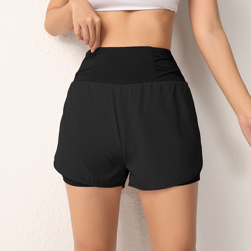 Dame Sporty Shorts med praktiske sidelommer og høj talje Stilla