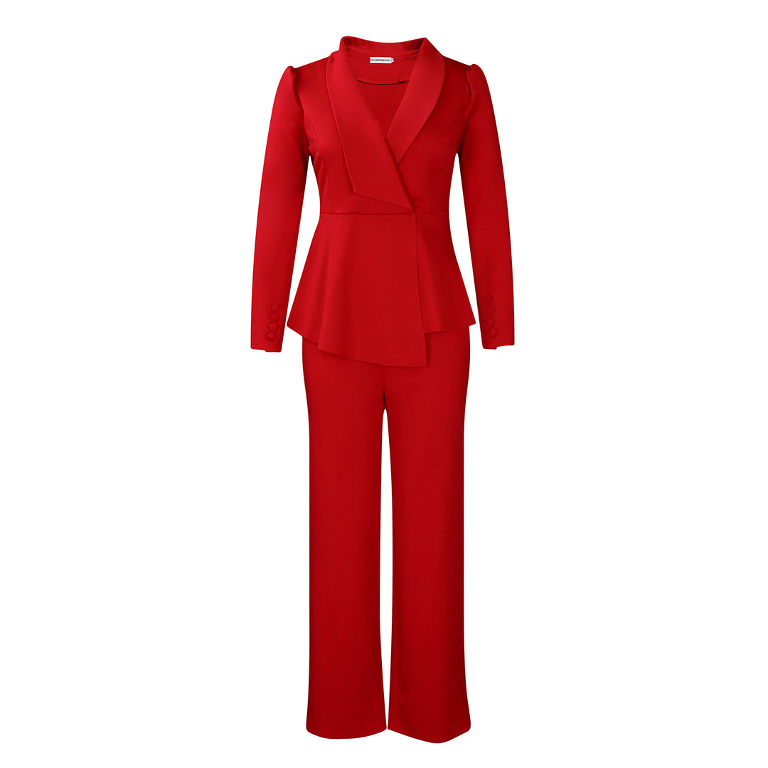 Damer Elegant Blazer-Bukser-Sæt Stilla