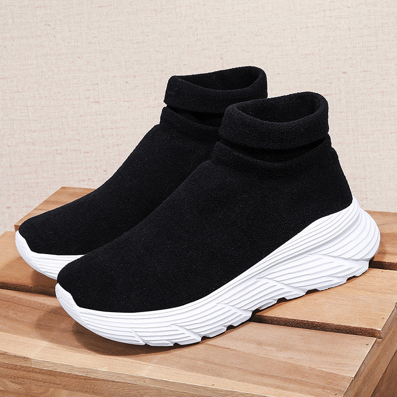Dame Strik Sko Sneakers med polstret ankelbeskyttelse Stilla