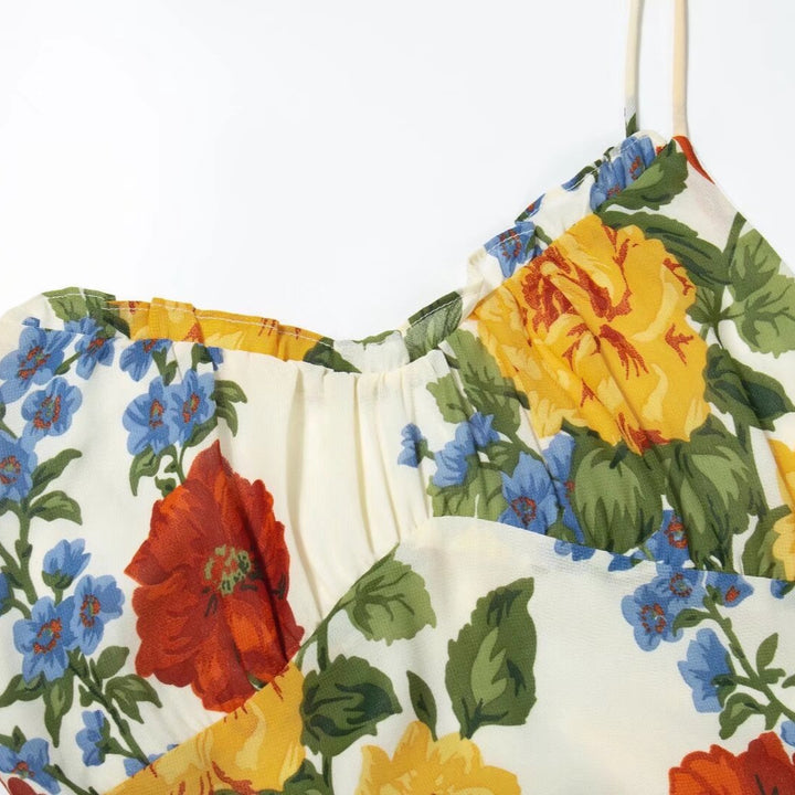Dame blomsterdesign sommerkjole Stilla