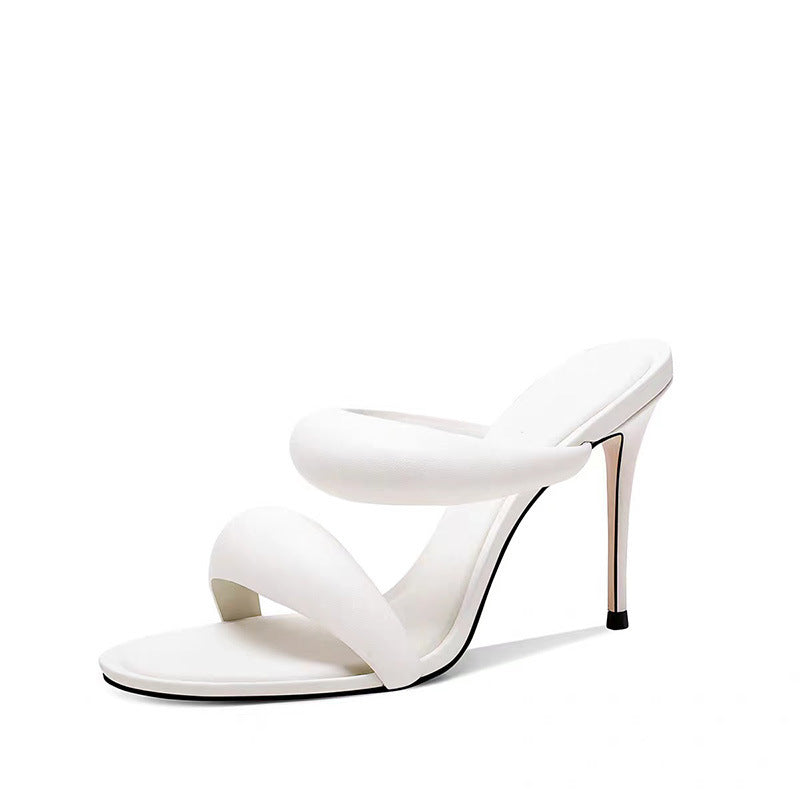 Femme Stilfulde Høje Hæle Slide Sandaler Stilla
