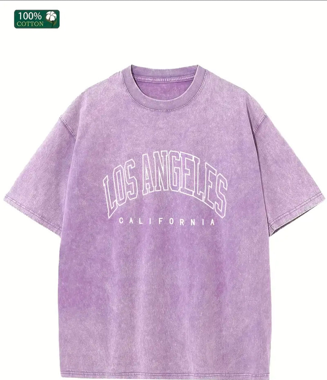Dame Oversized T-Shirt med nostalgisk Los Angeles print og afslappet snit Stilla