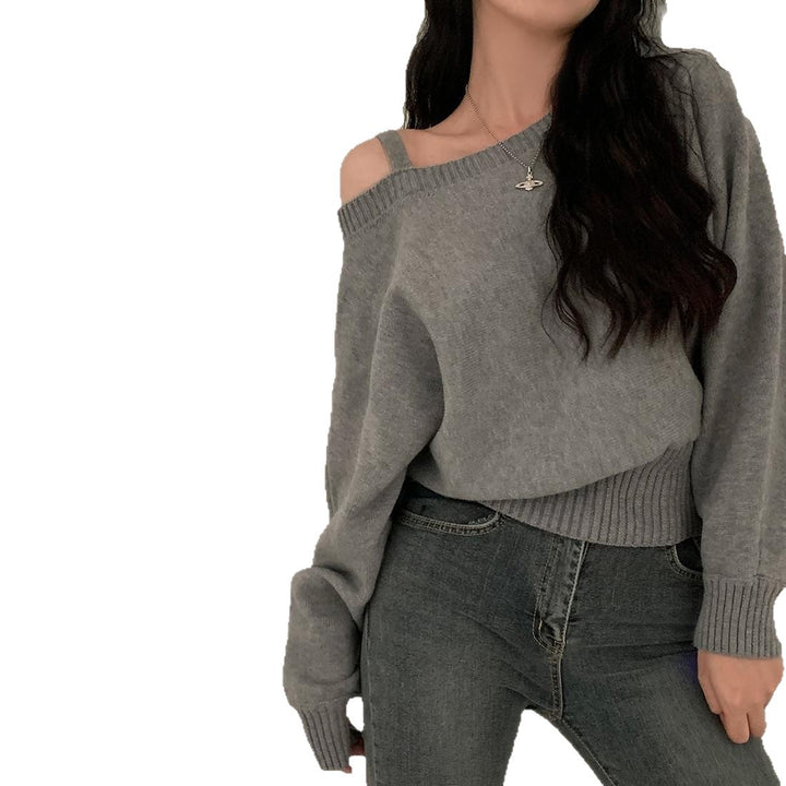 Damer Fashionable Sweatshirt med Skulder Design og Casual Snit Stilla