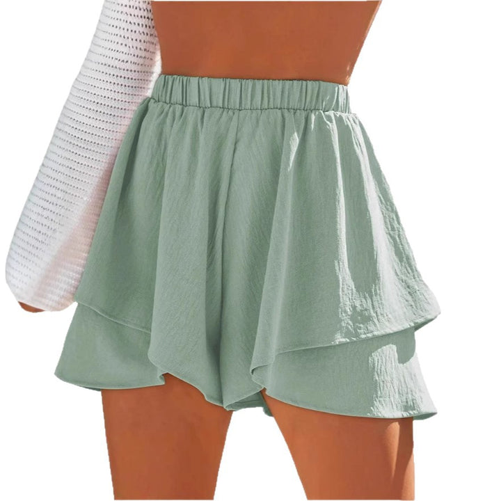 Dame Lagdelt Volant Shorts Stilla