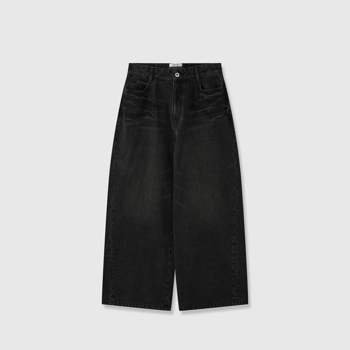 Dame brede jeans i moderne snit Stilla