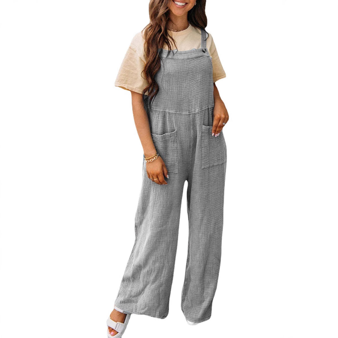 Dame Casual Jumpsuit med lommer og justerbare stropper Stiila