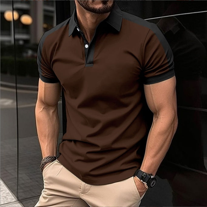 Herrer Poloshirt med moderne krave og åndbart materiale Stilla