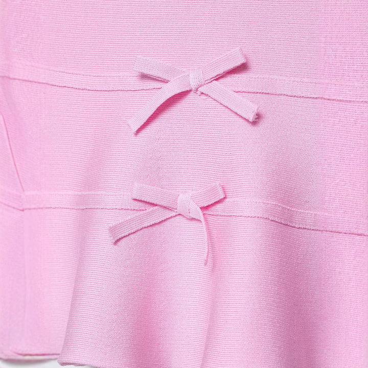 Femme Peplum Striktop med Sløjfedetalje Stilla