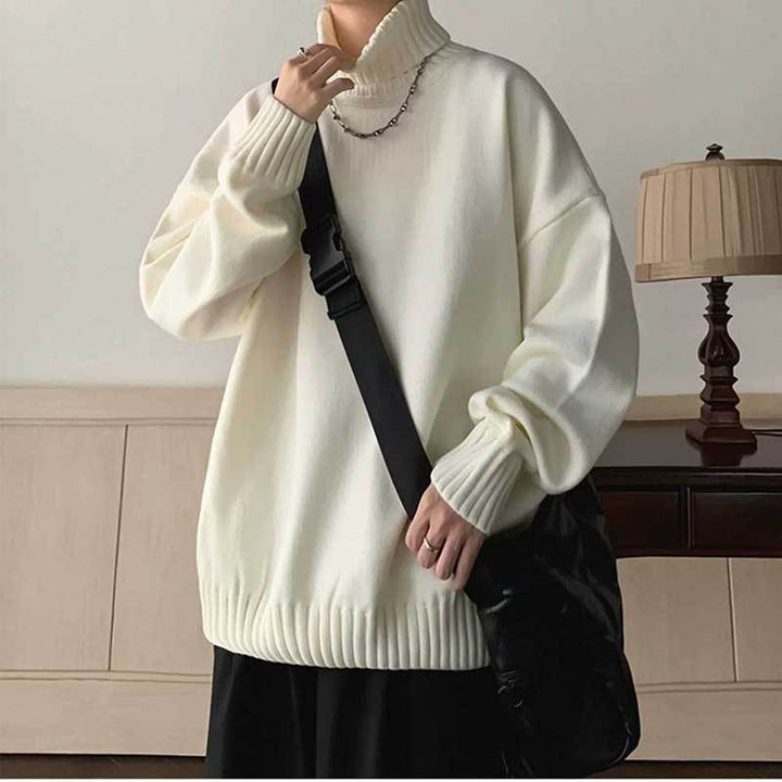 Damer afslappet rullekravesweater med blødt materiale og moderne snit Stilla