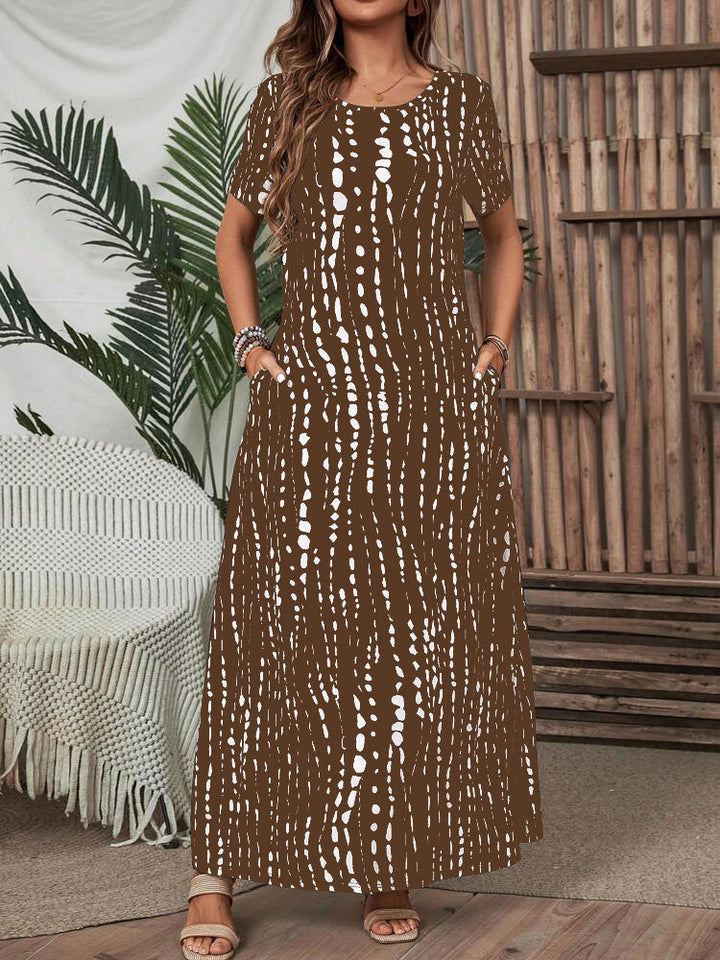 Dame Casual Maxi Kjole Stilla