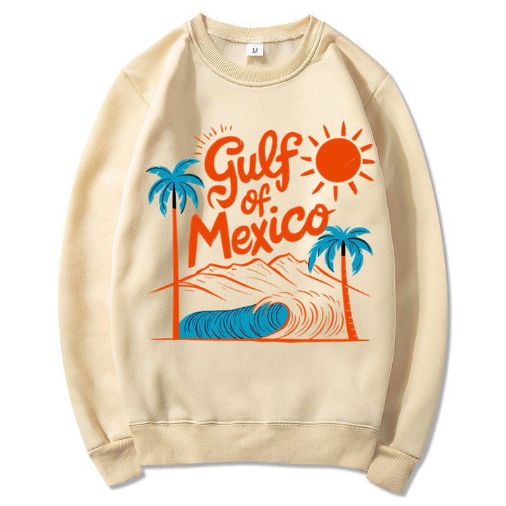 Kvinders sweatshirt med maritimt grafisk design og afslappet snit Stilla