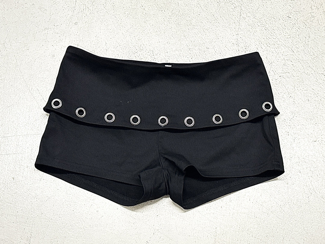 Dame Sportliche Badeshorts med moderigtige gummibånd og ringdetaljer Skovae