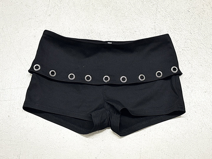 Dame Sportliche Badeshorts med moderigtige gummibånd og ringdetaljer Skovae