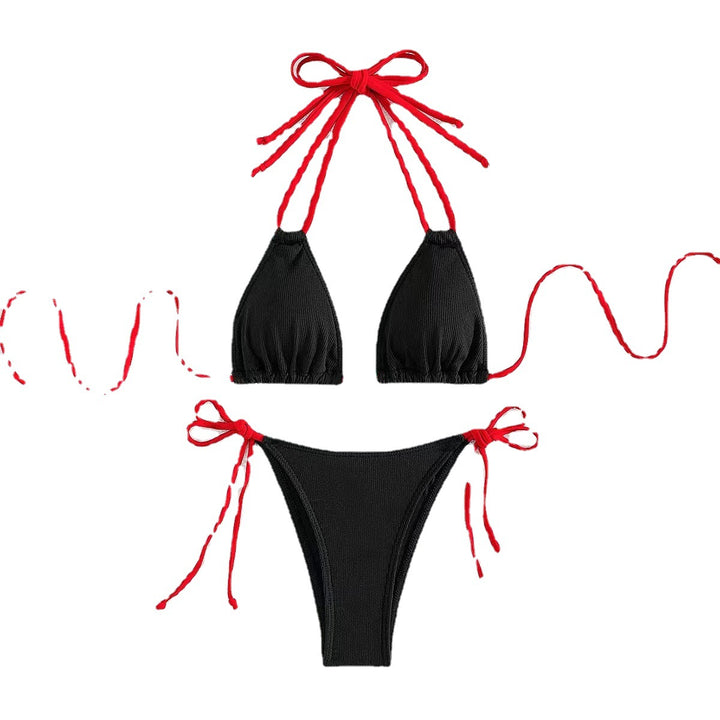 Femme Fun Frugt-tema Trekant Bikini Sæt Stilla