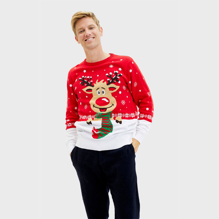 Stilla | Rudolfs julesweater rød herre