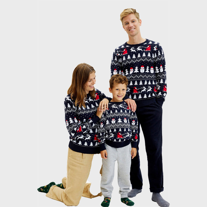 Stilla | Den stilfulde julesweater Navy Børn