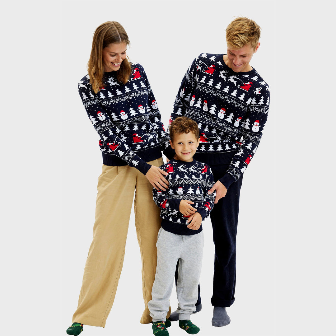 Stilla | Den stilfulde julesweater Navy Børn