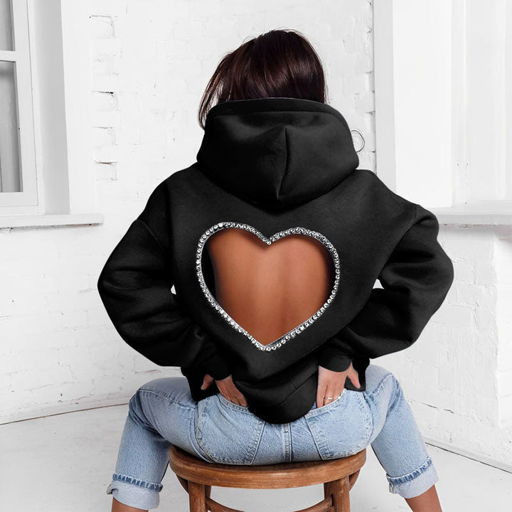 Stilla | Fritids hætte sweatshirt Love