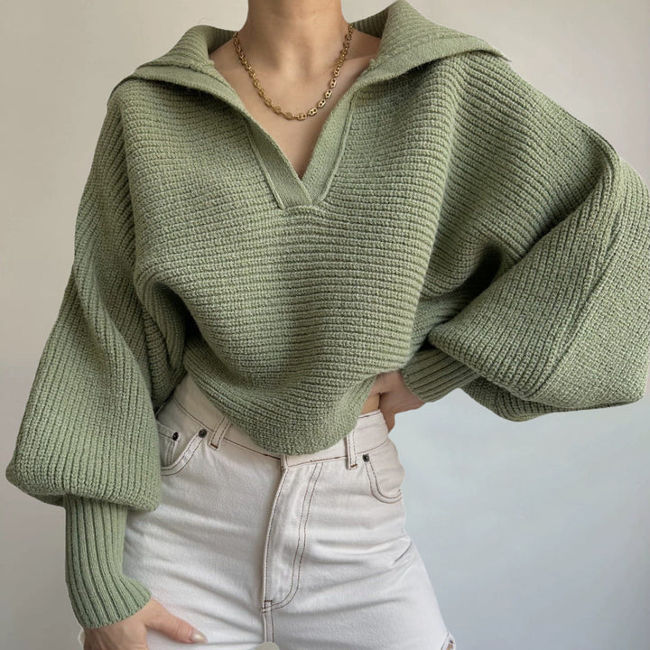 Stilla | Ribb strik pullover med høj krave