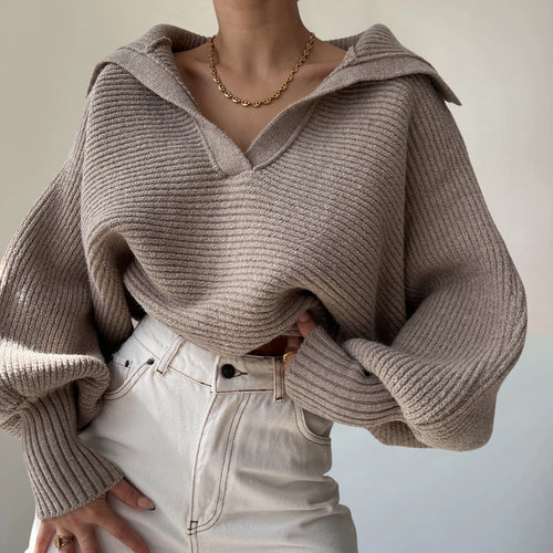 Stilla | Ribb strik pullover med høj krave