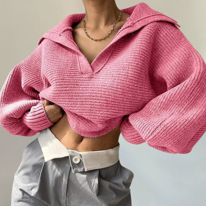 Stilla | Ribb strik pullover med høj krave