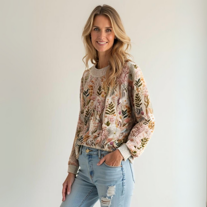 Stilla | Pullover Dame Flora Elegant