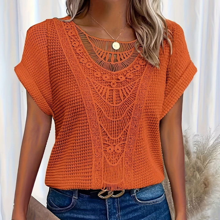 Stilla | Struktureret, Vafflet, Casual Skjortebluse