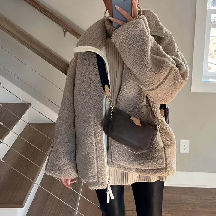 Stilla | Blød Teddy Fleece Jakke