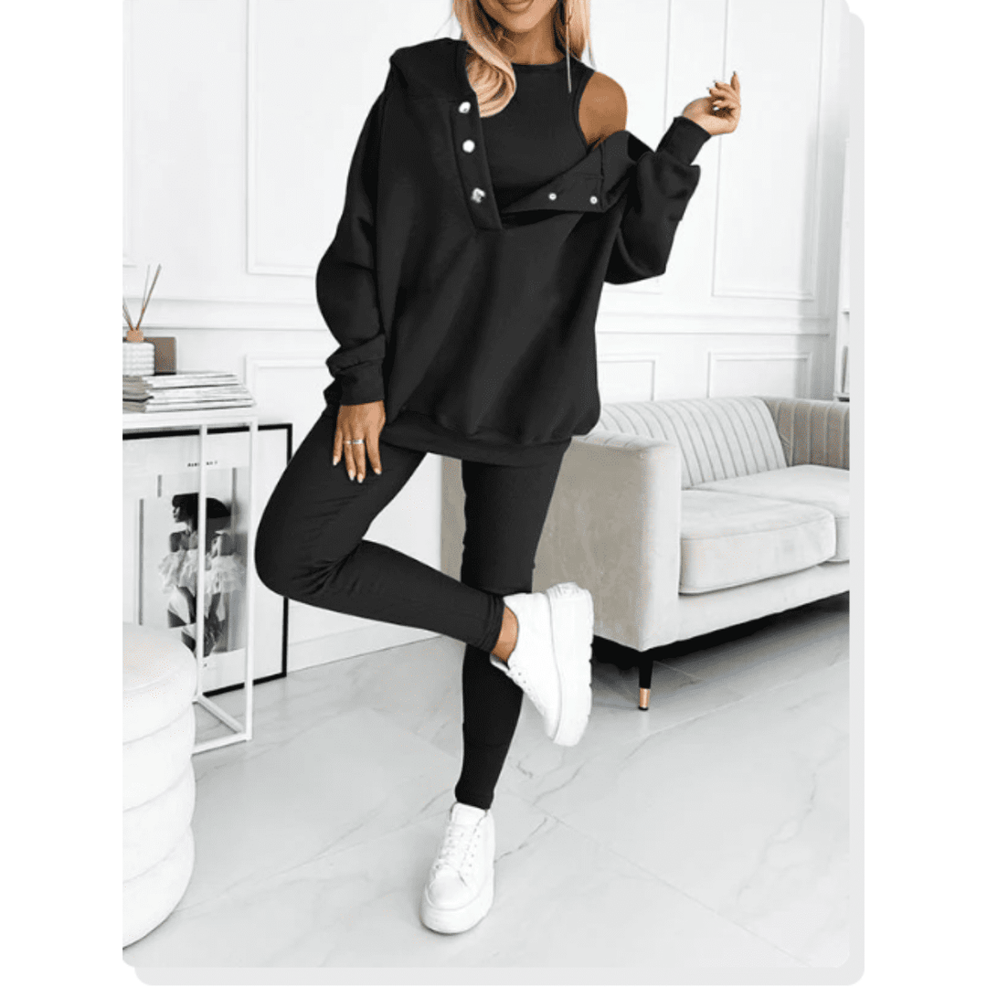 Stilla | 3-delt Outfit-sæt Lækkert Moderne Stil Ideelt til Vinteren