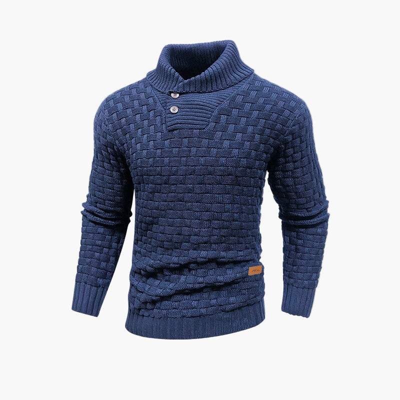 Stilla | Modefokuseret Strikpullover med Knaplukning - Elegant Fritidslook til Efterår & Vinter