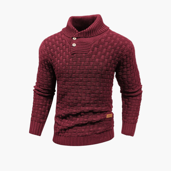 Stilla | Modefokuseret Strikpullover med Knaplukning - Elegant Fritidslook til Efterår & Vinter