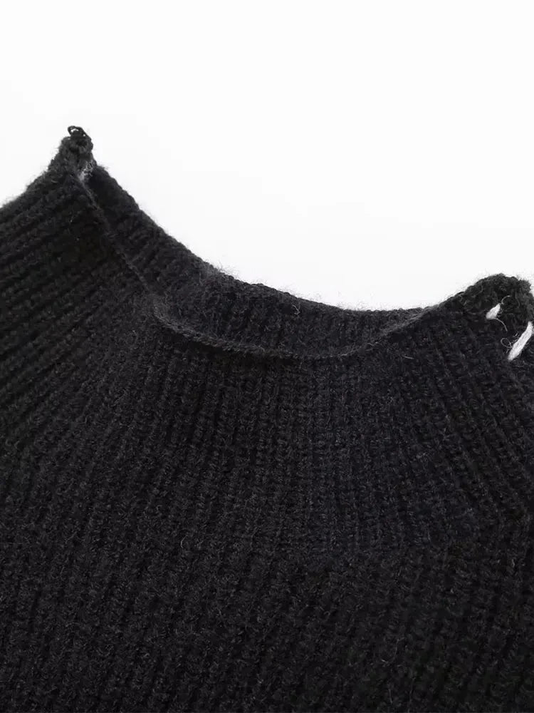 Stilla | Rullekrave Strikbluse Damer