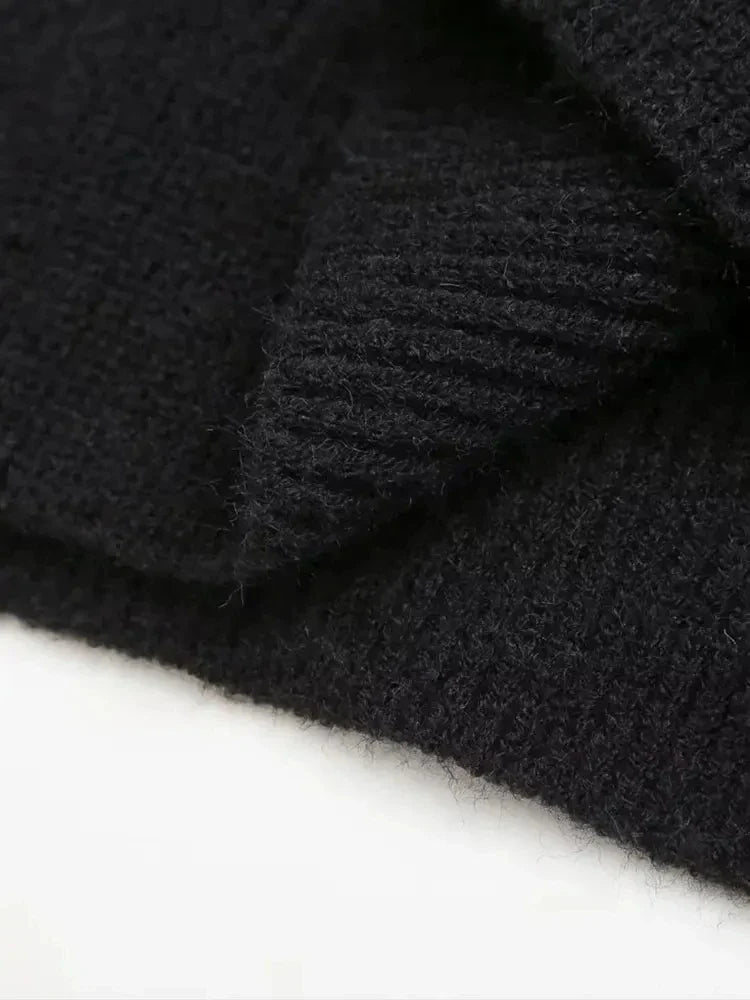 Stilla | Rullekrave Strikbluse Damer
