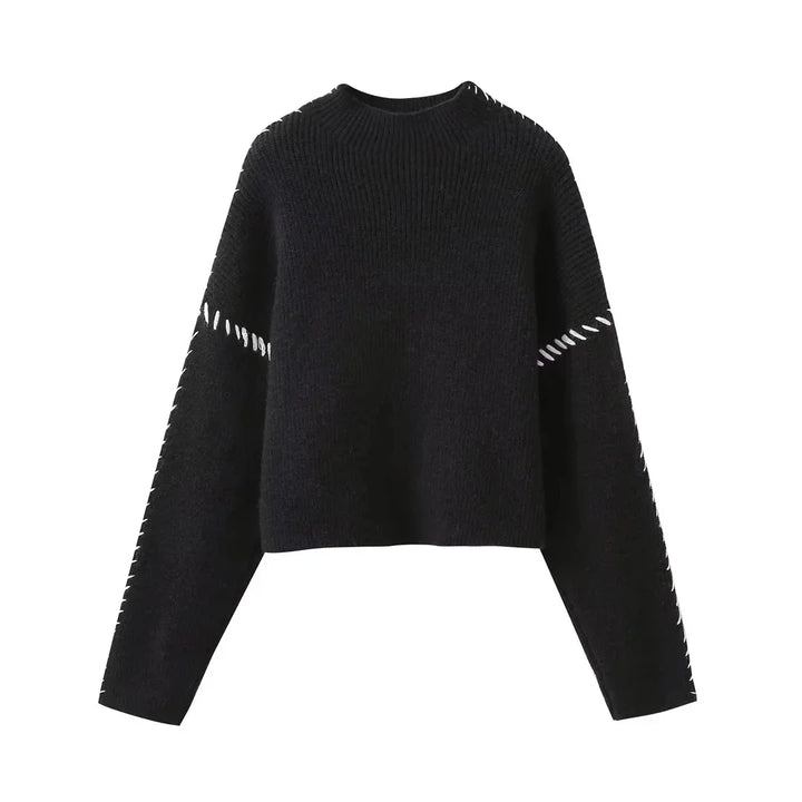 Stilla | Rullekrave Strikbluse Damer