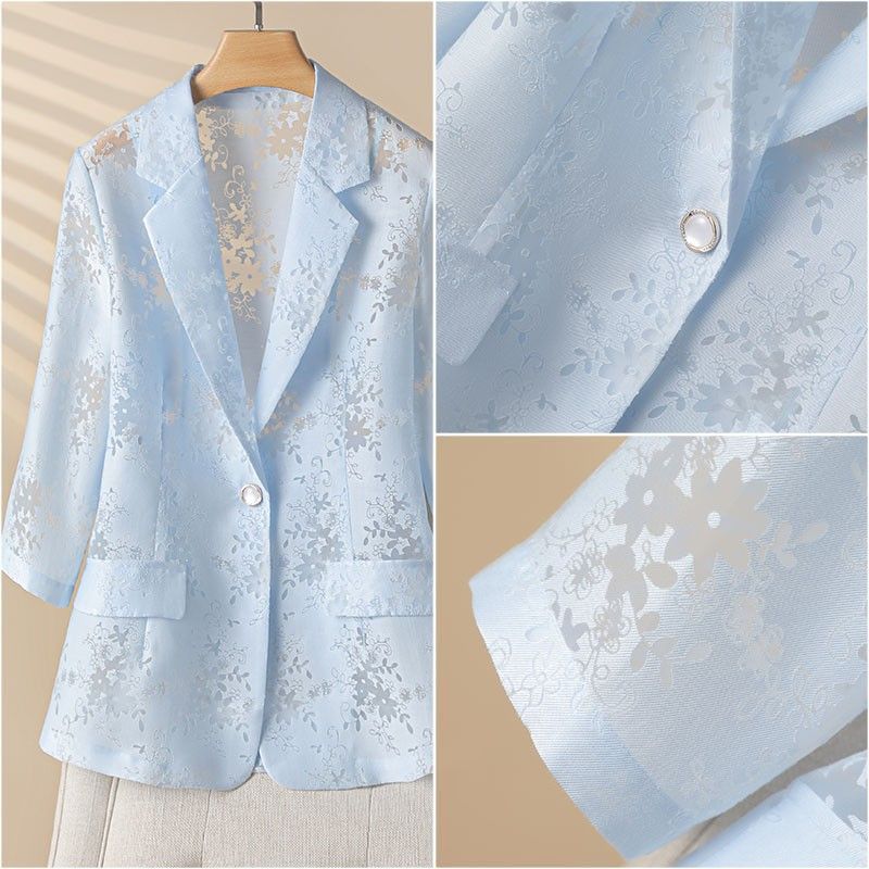 Stilla | Let Blazer Med Blomster Spids