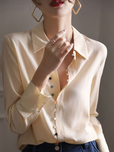 Stilla | Bluse Vintage Langærmet Bluse