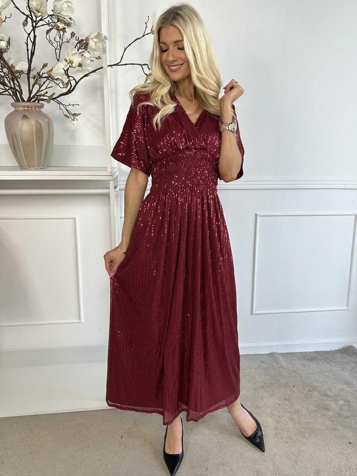 Stilla | Elegante Paillettenkjole Lang