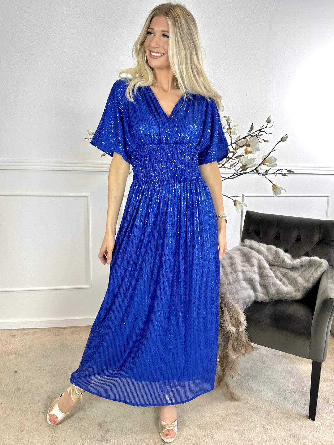 Stilla | Elegante Paillettenkjole Lang